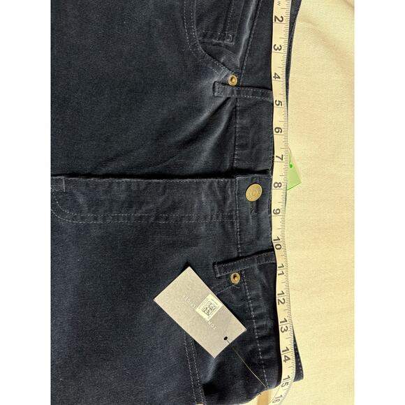 Tommy Hilfiger Tribeca Straight Ankle Corduroy Pants Blue Size 10 NWT - Picture 8 of 11